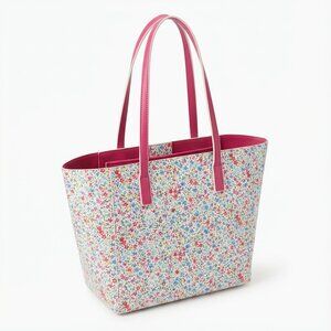 Tommy Bahama Reversible Floral Pink Handbag with Wallet